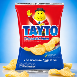 Cheese and Onion Flavoured Tayto Crisps